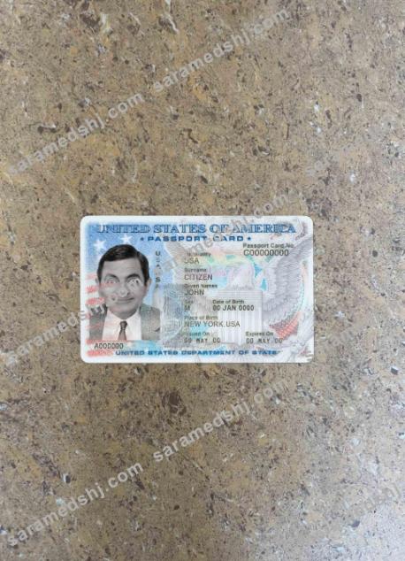 USA passport ID card photolook FRONT